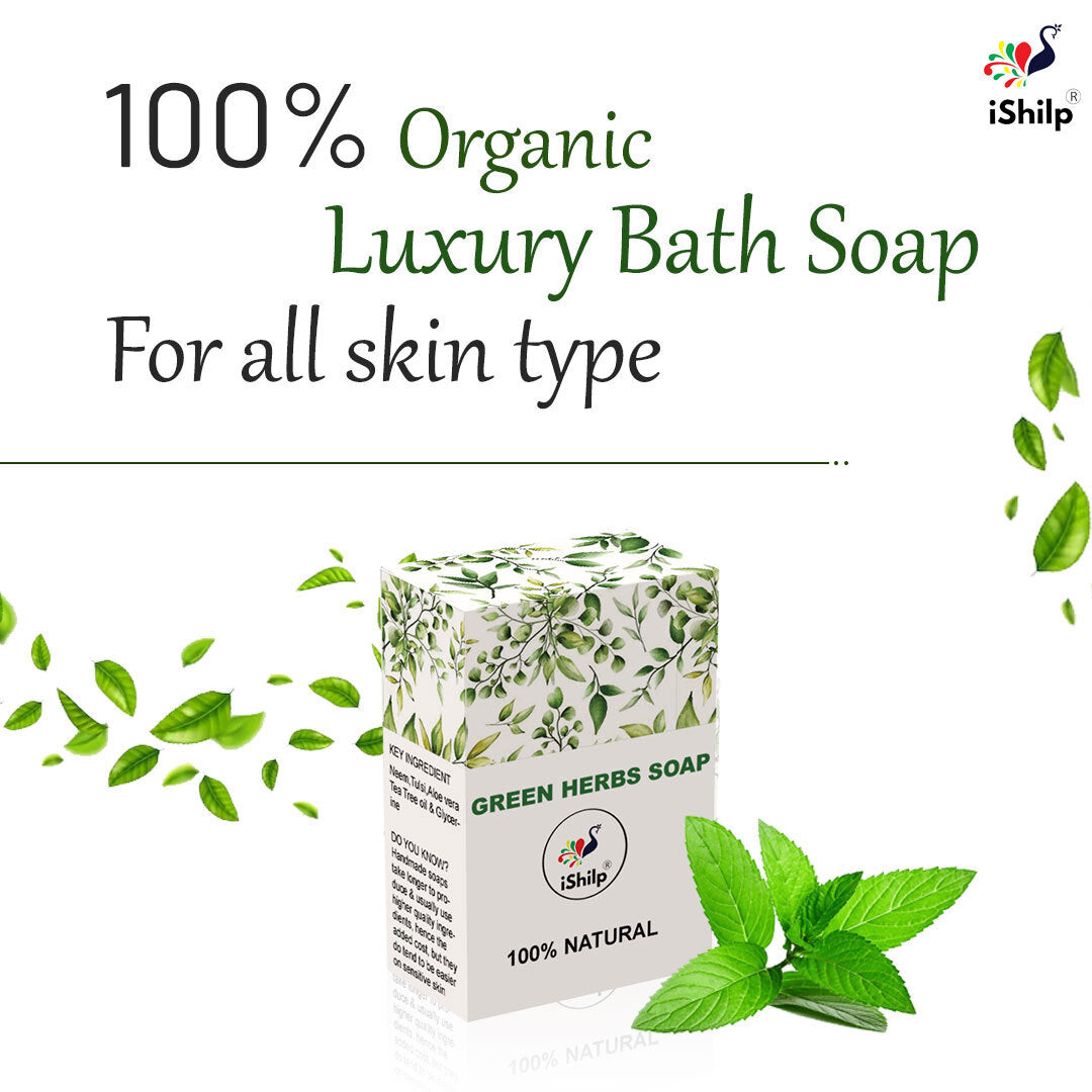 Aleo vera Gel (100grm)+ Green Herb Soap (Pack of 2)